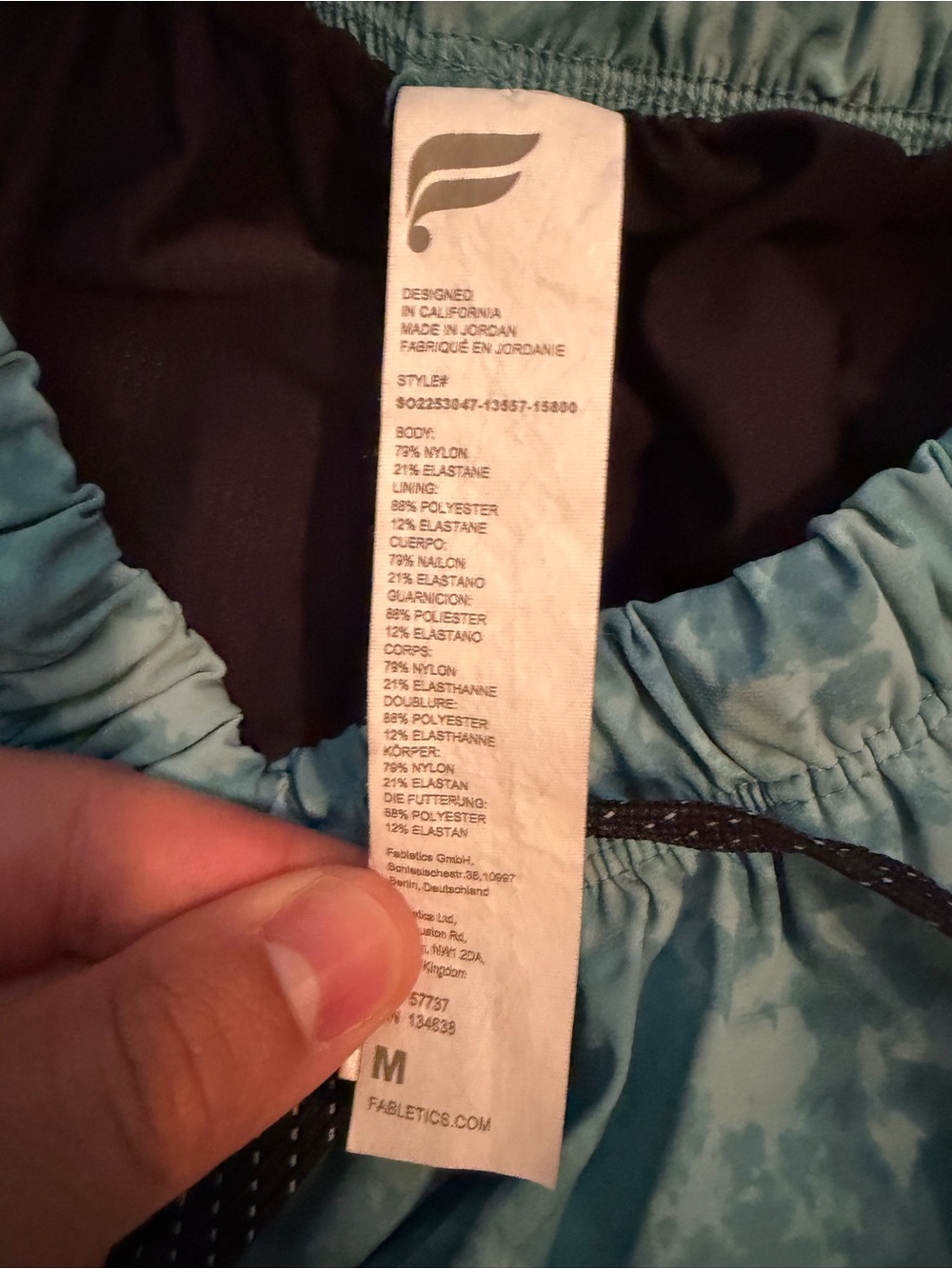 Fabletics One Short (w/ liner), 5”- M - Picture 3 of 4